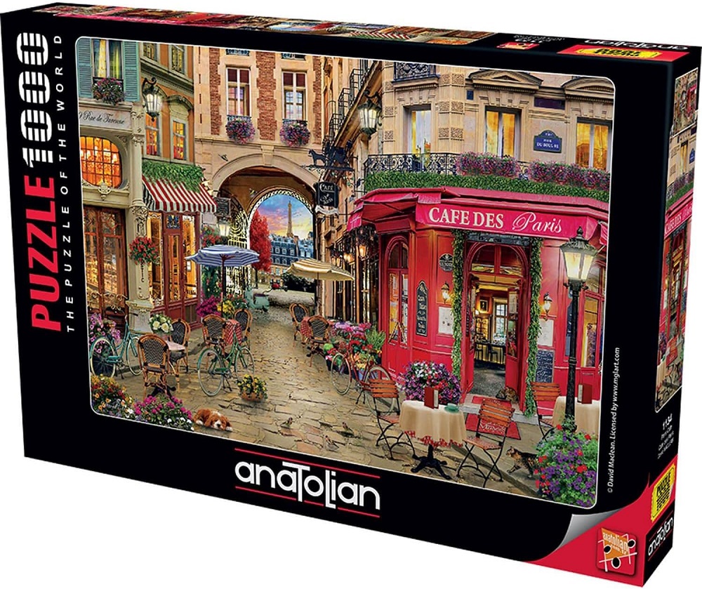 Bluebird Puzzle 1000 Teile – 'Cafe Des Paris' Motiv | Hochwertiger Karton, Lebendige Farben